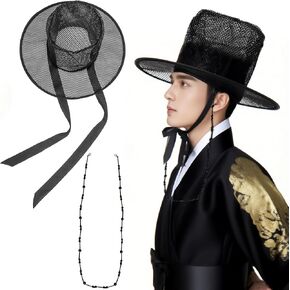 Vintage Style Mesh Top Hat with Black Ribbon Wide Brim Gothic Costume Headwear Costume Chain Hat in Saudi Arabia