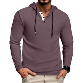 Mens Fashion Athletic Hoodies Long Sleeve Drawstring Casual Sweatshirts Color blocked Collar Lightweight Pullover in Kuwait