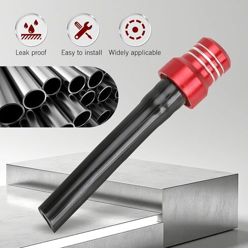 ATV Gas Tank Air Vent Hose, Aluminum CNC Gas Tank Vent Tube with Check Ball, Universal for Off-Road Motorcycles ATVs Dirt Bike (Black) in Saudi Arabia