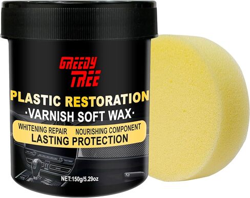 لصق البلاستيك - التجديد العميق للأسطح الباهتة | مرمم تقليم سهل الاستخدام | حماية الأشعة فوق البنفسجية طويلة الأمد ، الانتهاء من الأسود مكثفة | الصيغة غير الدهنية للإطارات ، والبلاستيك المطاطية والخارجية in Kuwait