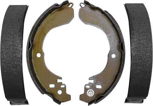 Detroit Axle - Rear 2pc Brake Shoes for Dodge Caliber Avenger Jeep Patriot Compass Nissan Sentra Versa Cube Chrysler Cirrus Sebring, 2 Semi-metallic Brake Shoes Replacement in Saudi Arabia