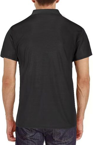 Mens Polo Shirt Short Sleeve Sports T-Shirt Button Basic Athletic Golf Polos for Men in Saudi Arabia