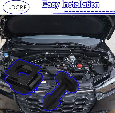 2 مجموعات غطاء محرك بلاستيكي مسمار ، إقامة مجموعة Grommet متوافقة مع هوندا ، استبدل 91501-SS8-A01 91601-SS8-A01 ، مثبتات غطاء المحرك in Saudi Arabia