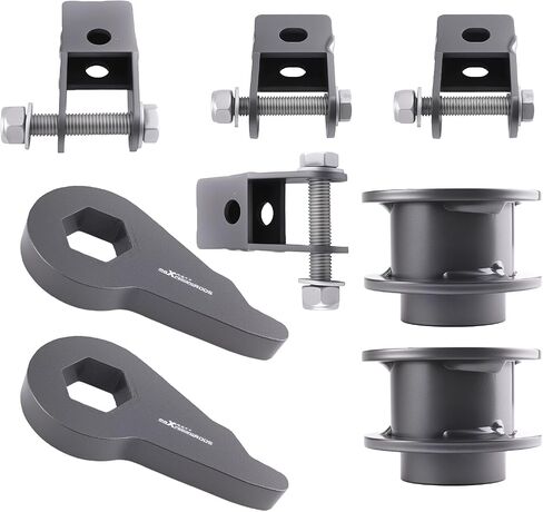maXpeedingrods 1-3" Front & 2" Rear Leveling Lift Kit for 2000-2006 Chevy Avalanche Tahoe Suburban Yukon Escalade 6-Lug Truck, Front Rear Shock Extenders, Gray in Saudi Arabia