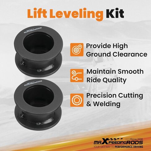 maXpeedingrods 1-3" Front & 2" Rear Leveling Lift Kit for 2000-2006 Chevy Avalanche Tahoe Suburban Yukon Escalade 6-Lug Truck, Front Rear Shock Extenders, Gray in Saudi Arabia