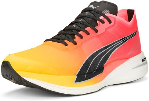 PUMA Mens Deviate Nitro Elite Fireglow Running Sneakers Shoes - Orange in Saudi Arabia