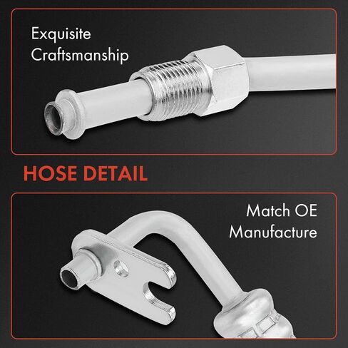 A-Premium Power Steering Hose Pressure & Return Hose Line Assembly Compatible with Chevy Trailblazer & GMC Envoy 2002-2009 & Buick Rainier 2004-2007 & Isuzu Ascender Saab 9-7X, 4.2L, 3-PC Set in Saudi Arabia