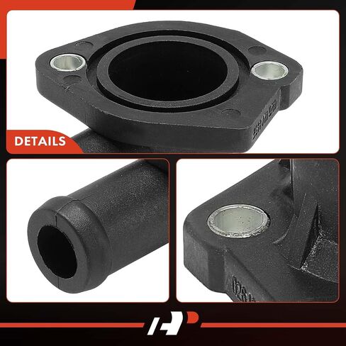 A-Premium Engine Coolant Thermostat Housing Water Outlet [with Seal, 90° Angle] Compatible with Audi & Volkswagen - 80 1988-1990, 90 1988, 4000, Corrado, Quantum, Rabbit, Rabbit Pickup - Rear Side in Saudi Arabia