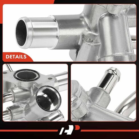 A-Premium Engine Coolant Thermostat Housing Water Outlet [90° Angle] Compatible with Chrysler - PT Cruiser 2001-2010 2.4L - Naturally Aspirated in Saudi Arabia