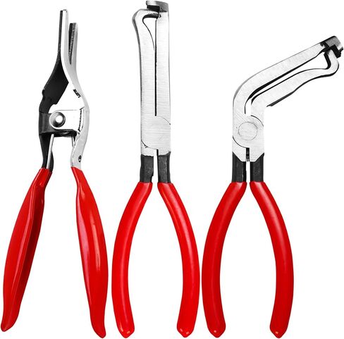 Oiforce Automotive Electrical Disconnecting Pliers,Fuel Injectors and Hose Removal Pliers for Fuel and Vacuum Line Hose Removal; Repair Tools with Non-slip Handles and Carbon Steel Heads; 3 Packs in Saudi Arabia