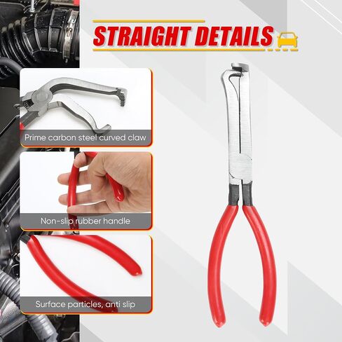 Oiforce Automotive Electrical Disconnecting Pliers,Fuel Injectors and Hose Removal Pliers for Fuel and Vacuum Line Hose Removal; Repair Tools with Non-slip Handles and Carbon Steel Heads; 3 Packs in Saudi Arabia