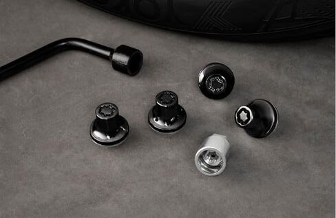 Toyota Genuine Black Chrome Alloy Wheel Locks, Weight-Matched, Triple Nickel Plated, for Land Cruiser 2024+ and 4Runner 2025+ in Saudi Arabia