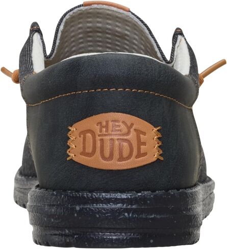 HEYDUDE Wally Funk Denim Men's Slip-On Casual Loafers | Lightweight Comfortable Shoes for Everyday Wear in Saudi Arabia
