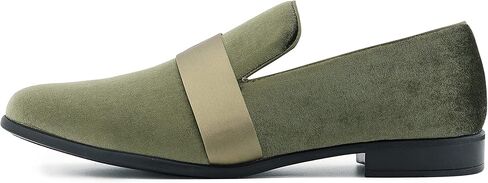 Amali King - Slippers للرجال - المتسكعون للرجال - أحذية مصممة للرجال - أحذية Tuxedo - متسكعون في المخملية - نمط بيزلي منقوش ، فرقة ساتان وقطعة in Saudi Arabia
