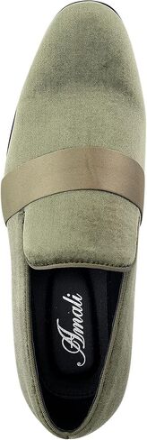 Amali King - Slippers للرجال - المتسكعون للرجال - أحذية مصممة للرجال - أحذية Tuxedo - متسكعون في المخملية - نمط بيزلي منقوش ، فرقة ساتان وقطعة in Saudi Arabia