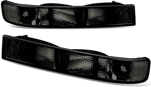 مصابيح مصنع المصد الأمامية الأمامية متوافقة مع Chevy Express GMC Savana 1500 2500 3500 4500 2003-2024 ، سائق وراكب ، عدسة مدخنة صافية in Kuwait