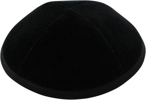 صمم Black Velvet Yarmulkah للأولاد - أربعة جزء 18 سم in Saudi Arabia