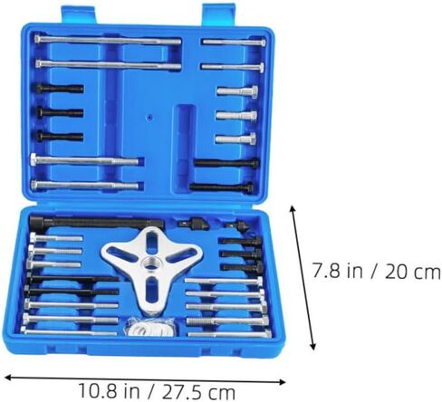 Luxshiny 46pcs مسجلة عجلة التوجيه مجموعة أدوات إزالة العمود المرفقي أداة توافقي الموازن التثبيت فعال التسبب في تفكيك عجلات التلف in Kuwait