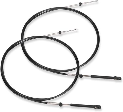 2Pcs Boat GEN I Outboard Engine New Throttle and Shift Cable 17TF Compatible with Mariner, Replacement for Mercury Remote Control Cable 33c in Saudi Arabia