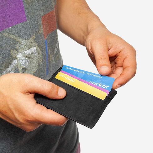 Cork Card Sleeve - Cork Wallet - جلد نباتي - خالي من القسوة - ودية للبيئة - ريفي in Kuwait