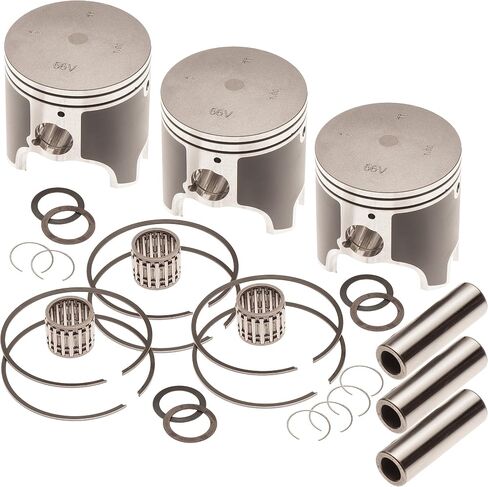 مجموعة Triple Piston Kit لـ Yamaha GP XL XLT 1200 1200R صمام الطاقة 1.00 مم أكثر من 80.9 مم in Kuwait