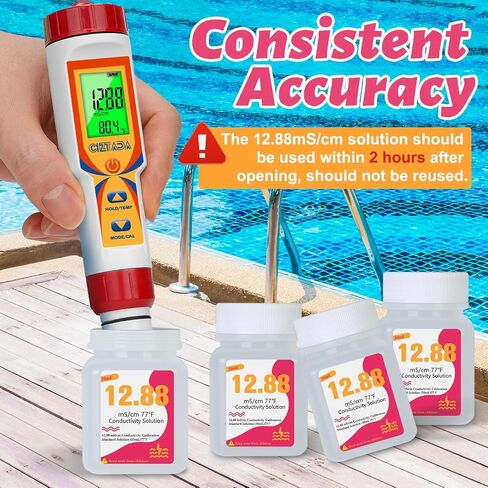pH Calibration Solution Kit (7.00, 4.00, 10.01) for pH Meter, 50 mL Each, pH Calibration Buffer Solution for Easy Calibration, 4 Bottles pH Buffer Combo in Saudi Arabia
