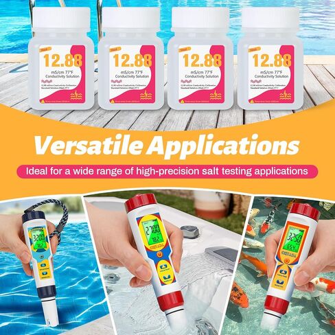pH Calibration Solution Kit (7.00, 4.00, 10.01) for pH Meter, 50 mL Each, pH Calibration Buffer Solution for Easy Calibration, 4 Bottles pH Buffer Combo in Saudi Arabia
