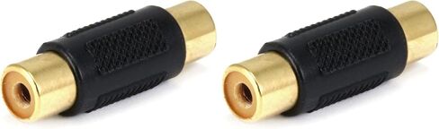 Monoprice RCA Jack to RCA Jack Adapter - Gold Plated, Black in Saudi Arabia
