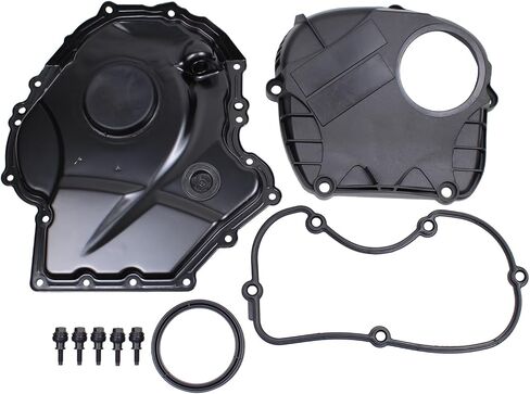 ApplianPar Front Lower and Upper Engine Timing Cover for VW Beetle 2012-2016 CC 2009-2017 EOS 2009-2016 Golf 2008-2014 Jetta 2006-2014 Audi A3 Quattro 2008-2016 A4 Quattro 2009-2015 in Saudi Arabia