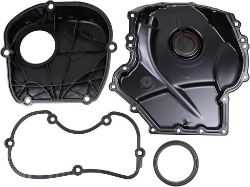 ApplianPar Front Lower and Upper Engine Timing Cover for VW Beetle 2012-2016 CC 2009-2017 EOS 2009-2016 Golf 2008-2014 Jetta 2006-2014 Audi A3 Quattro 2008-2016 A4 Quattro 2009-2015 in Saudi Arabia