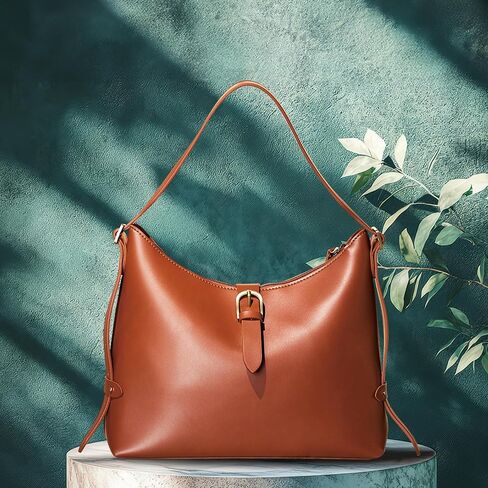 SUNLIGHT LEAVES Vintage Vegan Leather Hobo Bag For Women Shoulder Purse Crossbody Satchel Under Arm Lady Handbag in Kuwait