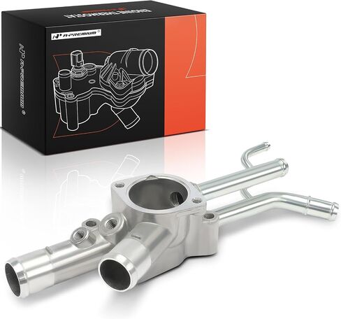 A -Premium Engine Toolant Thermostat Watering Water Outlet متوافق مع Hyundai - Elantra 1996-1998 1.8L ، Elantra 1999 2.0L ، Tiburon 1997 1.8L 2.0L ، Tiburon 1998 2.0L - Side Inner in Kuwait