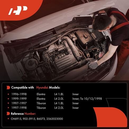 A -Premium Engine Toolant Thermostat Watering Water Outlet متوافق مع Hyundai - Elantra 1996-1998 1.8L ، Elantra 1999 2.0L ، Tiburon 1997 1.8L 2.0L ، Tiburon 1998 2.0L - Side Inner in Kuwait