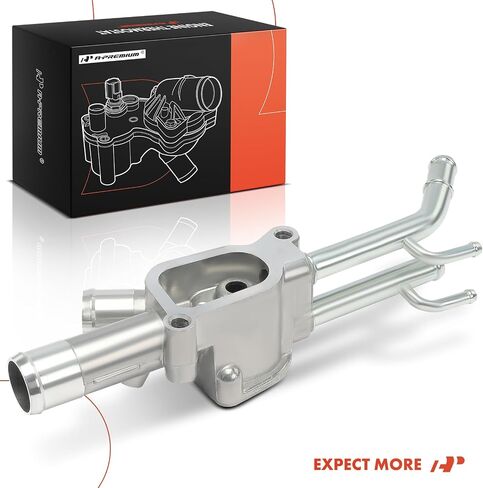 A -Premium Engine Toolant Thermostat Watering Water Outlet متوافق مع Hyundai - Elantra 1996-1998 1.8L ، Elantra 1999 2.0L ، Tiburon 1997 1.8L 2.0L ، Tiburon 1998 2.0L - Side Inner in Kuwait