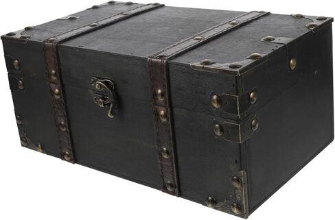 Luxshiny Vintage Treasure Chest Jewelry Jewelry Jewelry Box Box Retro Organizer للمجوهرات والذكريات ديكور جمالي أنيقة لاستخدام سطح المكتب in Kuwait