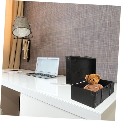 Luxshiny Vintage Treasure Chest Jewelry Jewelry Jewelry Box Box Retro Organizer للمجوهرات والذكريات ديكور جمالي أنيقة لاستخدام سطح المكتب in Kuwait