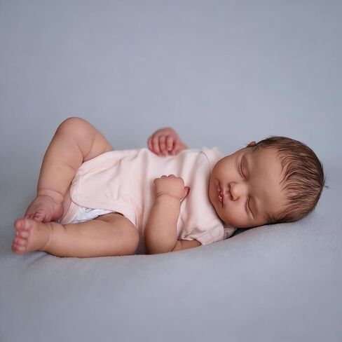 دمى أطفال واقعية من أنانو، جسم كامل من السيليكون مقاوم للماء مقاس 20 بوصة، دمى أطفال حديثي الولادة نائمة بمظهر حقيقي تبدو حقيقية لحديثي الولادة ومرنة وناعمة وحياة الجسم بالكامل مثل دمية طفلة in Saudi Arabia