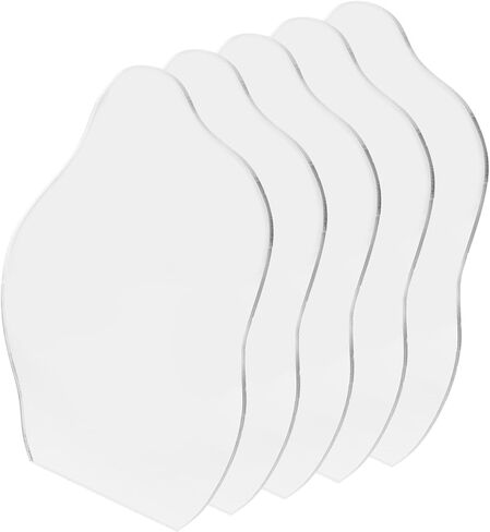 DOITOOL 5pcs Squiggle Mirror DIY Decor Mirror Irregular Acrylic Wall Hanging for Home in Saudi Arabia
