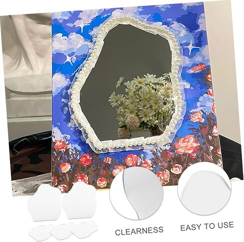 DOITOOL 5pcs Squiggle Mirror DIY Decor Mirror Irregular Acrylic Wall Hanging for Home in Saudi Arabia