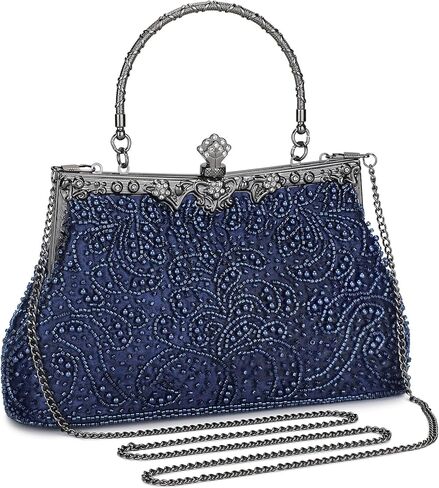 UBORSE 1920s Vintage Beaded Clutch Evening Bags for Women Formal Bridal Wedding Clutch Purse Prom Cocktail Party Handbags in Saudi Arabia