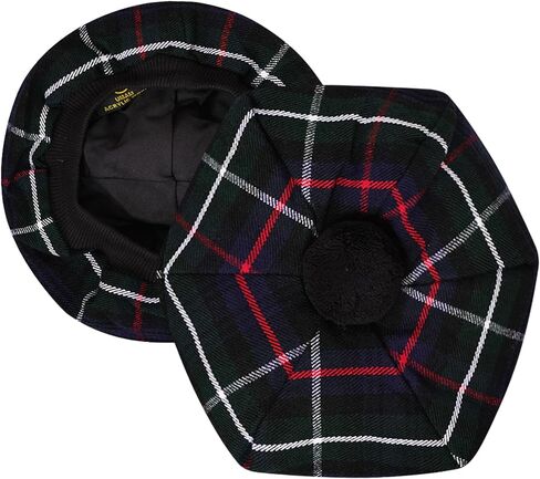 Scottish Tam o' Shanter Hat for Men - Acrylic Wool Flat Bonnet Kilt Cap in Various Tartans in Saudi Arabia