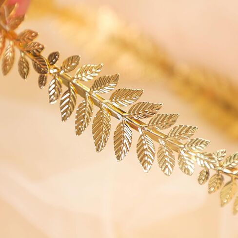 eawin 3 PCS Greek Gold Leaf Crown Laurel Wreath Roman Emperor Crown Trown Toga Greek Armed Men Men Party Caesar Circlet Wedding Headpiece in Kuwait