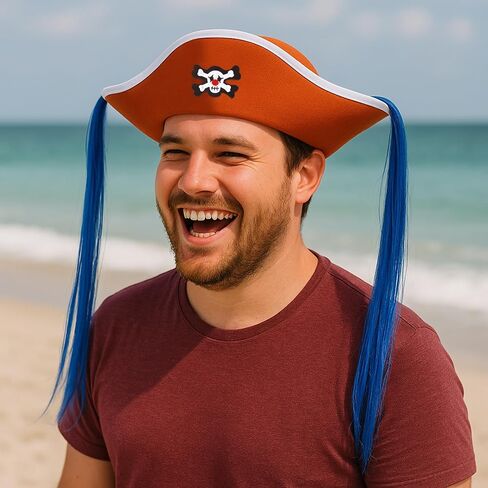 Bioworld One Piece Buggy Cosplay Hat with Hair in Saudi Arabia