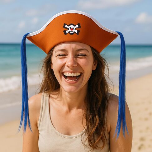 Bioworld One Piece Buggy Cosplay Hat with Hair in Saudi Arabia