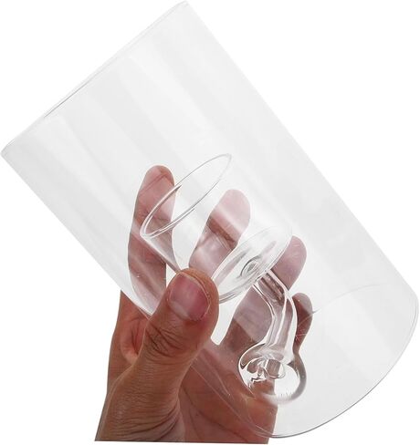 DECHOUS Clear Glass Candle Shade Elegant Transparent Candle Protector for Tealight and Votive Candles Durable Home Decor for Cozy Evenings and Romantic Dinners Unique Artistic Design in Saudi Arabia