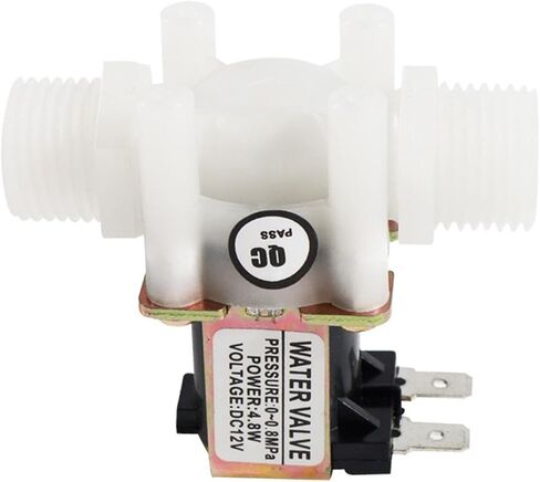 1PCS 4 points external thread DC12V normally closed inlet solenoid valve water dispenser washing machine water heater water valve G1/2 interface pilot valve in Saudi Arabia
