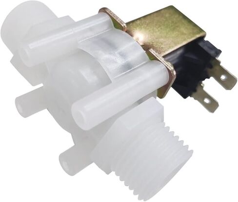 1PCS 4 points external thread DC12V normally closed inlet solenoid valve water dispenser washing machine water heater water valve G1/2 interface pilot valve in Saudi Arabia
