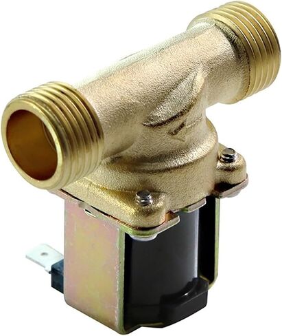 1PCS 4 points full copper solenoid valve water dispenser washing machine solenoid valve normally closed solenoid valve 1/2 interface in Saudi Arabia