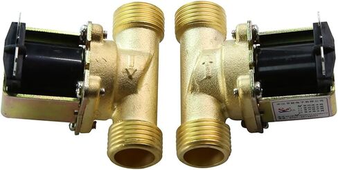 1PCS 4 points full copper solenoid valve water dispenser washing machine solenoid valve normally closed solenoid valve 1/2 interface in Saudi Arabia