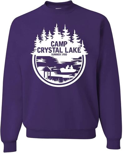 Wild Bobby Black Camp Crystal Lake Retro NJ 80s Horror Movie Jason Pop Culture Unisex Crewneck Graphic Sweatshirt in Saudi Arabia